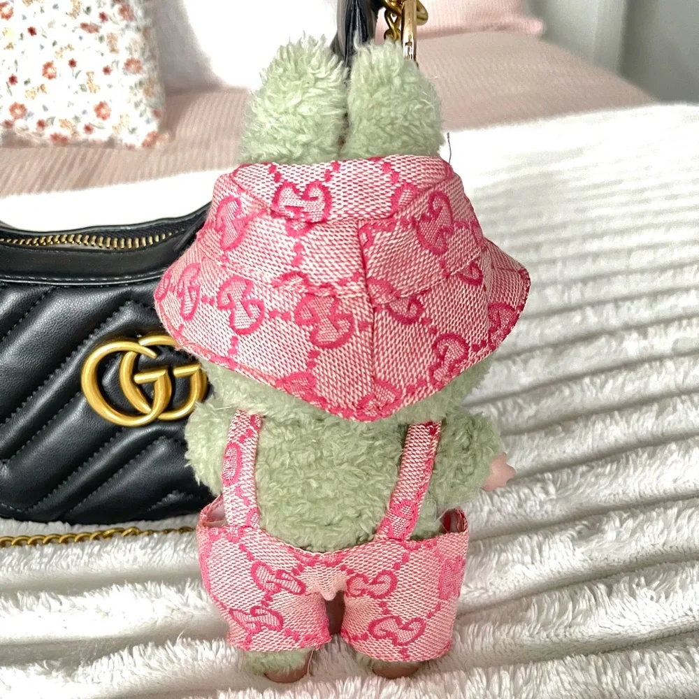 labubu bucket hat and overalls outfit - Picture 3 of 3